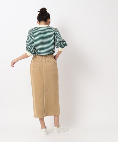 SHOO・LA・RUE（シューラルー）の「◆大人世代の コーデュロイ ナロースカート（スカート・レディース・チャコールグレー/アイボリー/キャメル・02/03/04）」の20枚目の写真