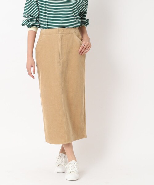 SHOO・LA・RUE（シューラルー）の「◆大人世代の コーデュロイ ナロースカート（スカート・レディース・チャコールグレー/アイボリー/キャメル・02/03/04）」の21枚目の写真