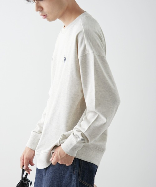 U.S. POLO ASSN.(ユーエスポロアッスン)の「【U.S. POLO ASSN】ワンポイント刺繍スウェット(スウェット・メンズ・ネイビー/アイボリー・LARGE/MEDIUM)」の3枚目の写真
