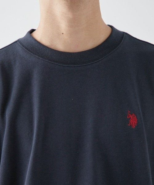 U.S. POLO ASSN.(ユーエスポロアッスン)の「【U.S. POLO ASSN】ワンポイント刺繍スウェット(スウェット・メンズ・ネイビー/アイボリー・LARGE/MEDIUM)」の6枚目の写真
