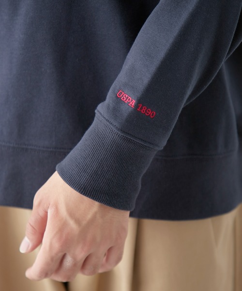 U.S. POLO ASSN.(ユーエスポロアッスン)の「【U.S. POLO ASSN】ワンポイント刺繍スウェット(スウェット・メンズ・ネイビー/アイボリー・LARGE/MEDIUM)」の14枚目の写真