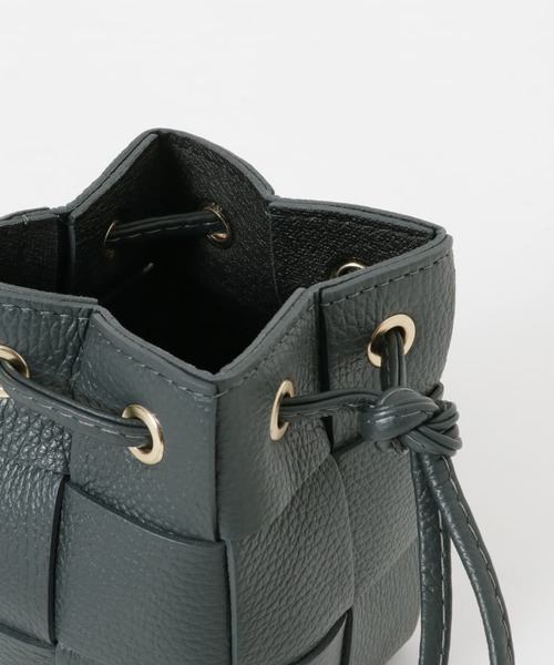 URBAN RESEARCH（アーバンリサーチ）の「メッシュ巾着レザーバッグ