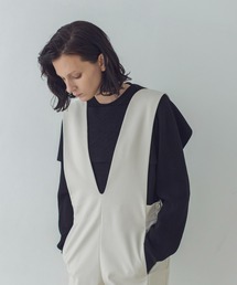 tencel wool transform design pull(テンセルウールトランスフォームデザインプルオーバー)