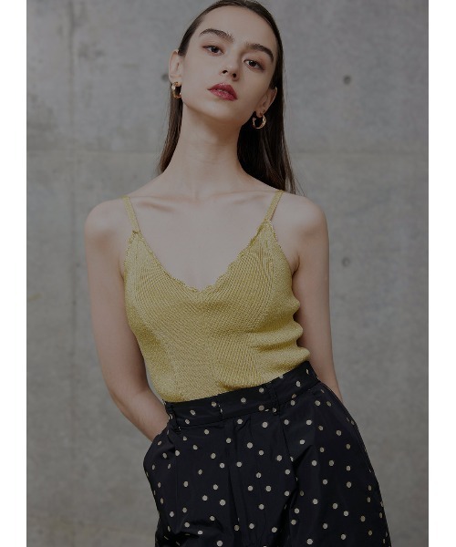 COEL（コエル）の「ラメニットカップインキャミソール（Tシャツ