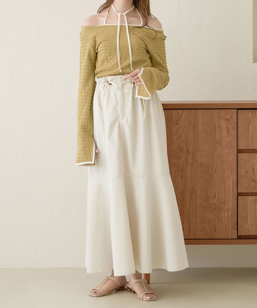 Ambre Neige(アンブルネージュ)の「ポコポコ配色トップス/【WEB/EC限定商品】(Tシャツ/カットソー・レディース・アイボリー/ライトグリーン/ブラック・FREE)」の11枚目の写真