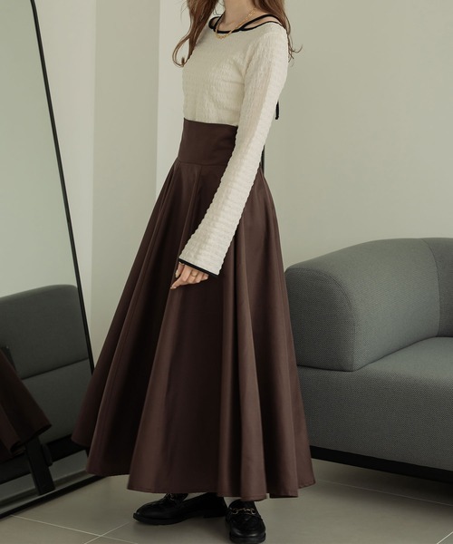 Ambre Neige(アンブルネージュ)の「ポコポコ配色トップス/【WEB/EC限定商品】(Tシャツ/カットソー・レディース・アイボリー/ライトグリーン/ブラック・FREE)」の22枚目の写真