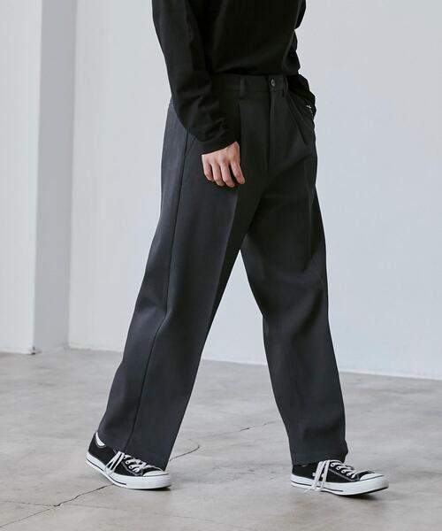 coen（コーエン）の「センタープレスワイドスラックス（スラックス・メンズ・ブラック/ダークブラウン/ダークグレー・S/M/L/XL）」の12枚目の写真