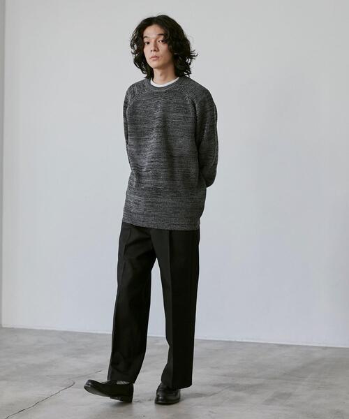 coen（コーエン）の「センタープレスワイドスラックス（スラックス・メンズ・ブラック/ダークブラウン/ダークグレー・S/M/L/XL）」の15枚目の写真