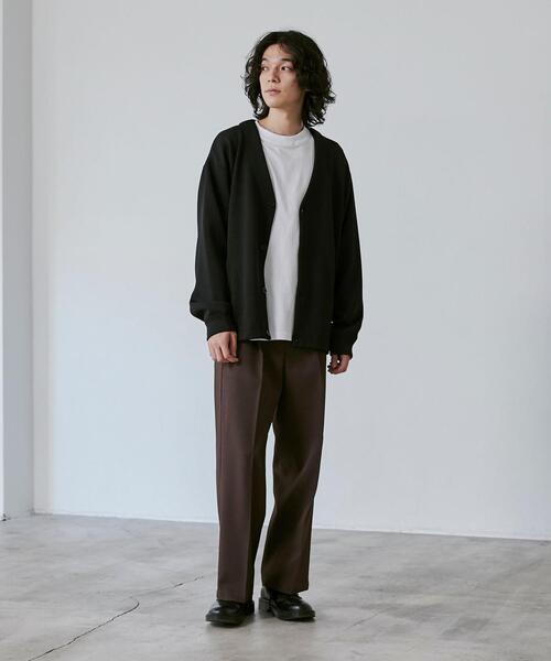 coen（コーエン）の「センタープレスワイドスラックス（スラックス・メンズ・ブラック/ダークブラウン/ダークグレー・S/M/L/XL）」の16枚目の写真