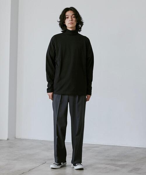 coen（コーエン）の「センタープレスワイドスラックス（スラックス・メンズ・ブラック/ダークブラウン/ダークグレー・S/M/L/XL）」の19枚目の写真