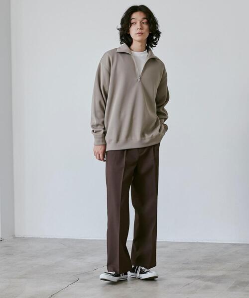 coen（コーエン）の「センタープレスワイドスラックス（スラックス・メンズ・ブラック/ダークブラウン/ダークグレー・S/M/L/XL）」の22枚目の写真