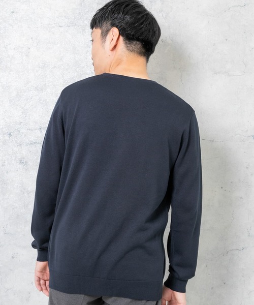 URBAN RESEARCH ROSSO MEN(アーバンリサーチロッソメン)の「『一部WEB限定カラー』『UR TECH』ハイゲージクルーネックニット(ニット/セーター・メンズ・ブラック/ネイビー/パープル系その他/ベージュ系その他/グレー・LARGE/MEDIUM)」の16枚目の写真