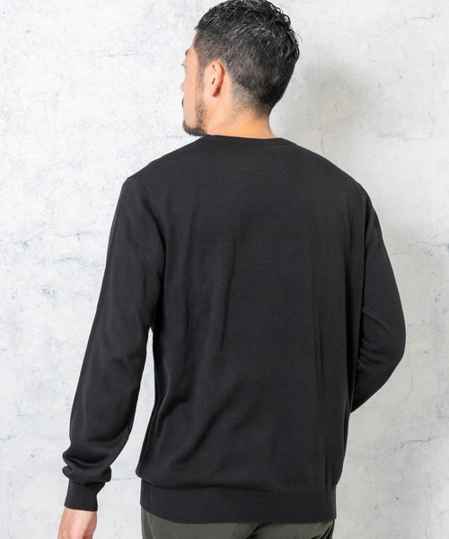 URBAN RESEARCH ROSSO MEN(アーバンリサーチロッソメン)の「『一部WEB限定カラー』『UR TECH』ハイゲージクルーネックニット(ニット/セーター・メンズ・ブラック/ネイビー/パープル系その他/ベージュ系その他/グレー・LARGE/MEDIUM)」の9枚目の写真