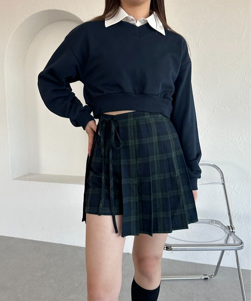 apres jour mignon（アプレジュールミニョン）の「【apres jour mignon】プリーツラップスカパン【ZOZOTOWN限定アイテム】（スカート・レディース・グリーン系その他/ネイビー/ブラック/チャコールグレー/グレー/グレー系その他・MEDIUM/X-LARGE/SMALL）」の11枚目の写真