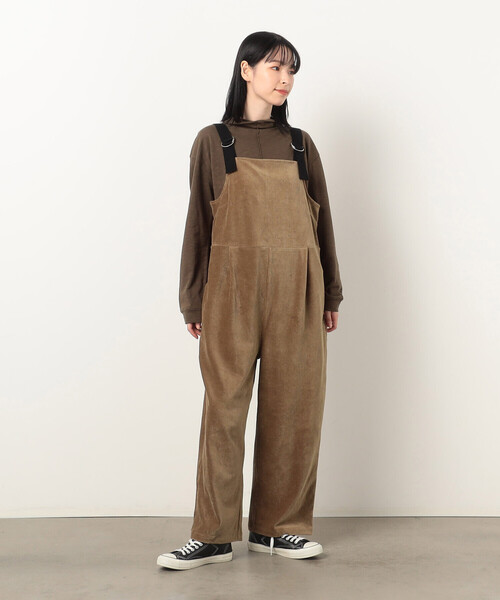 ONIGIRI（オニギリ）の「コーデュロイ サロペット（サロペット/オーバーオール・レディース・ベージュ系/ネイビー系・FREE）」の11枚目の写真