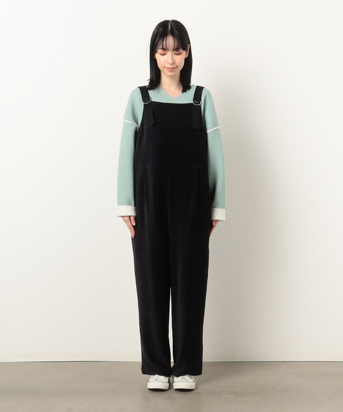 ONIGIRI（オニギリ）の「コーデュロイ サロペット（サロペット/オーバーオール・レディース・ベージュ系/ネイビー系・FREE）」の15枚目の写真