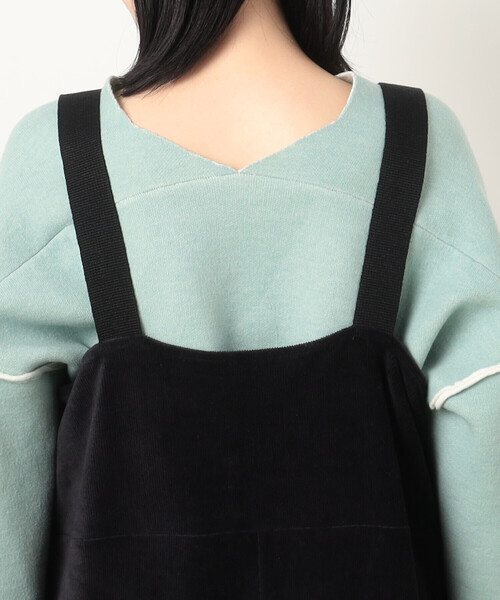 ONIGIRI（オニギリ）の「コーデュロイ サロペット（サロペット/オーバーオール・レディース・ベージュ系/ネイビー系・FREE）」の10枚目の写真