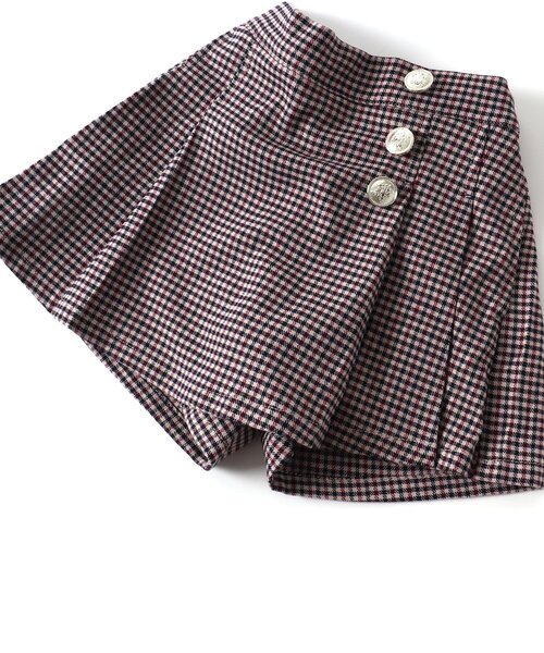 apres les cours(アプレレクール)の「プリーツスカート風キュロット(スカート・キッズ・チェック/チャコール/ブラック・110/140/120/90/100/130/80)」の9枚目の写真