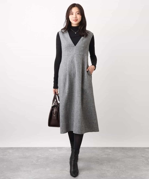 OFUON le MK（オフオンルエムケー）の「シアータートルネックカットソー/洗える（Tシャツ/カットソー・レディース・アイボリー/ブラック/ライトブルー・38）」の20枚目の写真