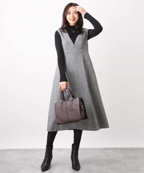 OFUON le MK（オフオンルエムケー）の「シアータートルネックカットソー/洗える（Tシャツ/カットソー・レディース・アイボリー/ブラック/ライトブルー・38）」の21枚目の写真