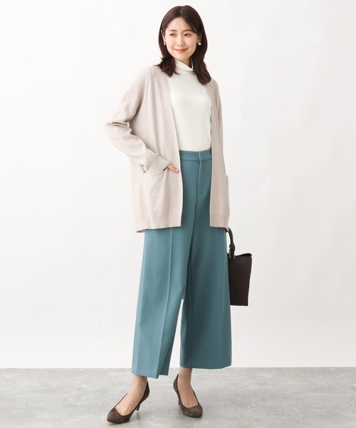 OFUON le MK（オフオンルエムケー）の「シアータートルネックカットソー/洗える（Tシャツ/カットソー・レディース・アイボリー/ブラック/ライトブルー・38）」の13枚目の写真