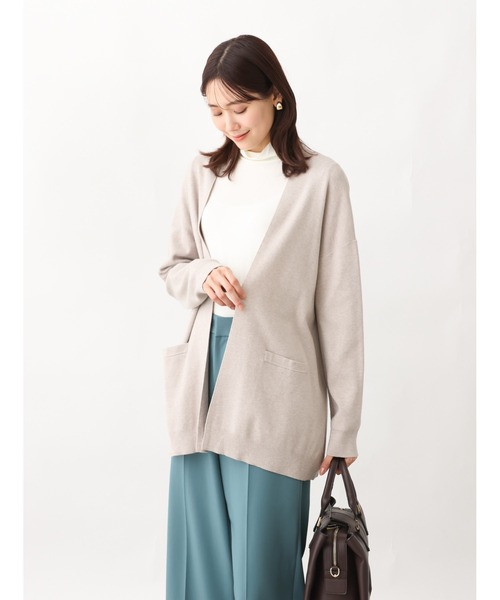 OFUON le MK（オフオンルエムケー）の「シアータートルネックカットソー/洗える（Tシャツ/カットソー・レディース・アイボリー/ブラック/ライトブルー・38）」の16枚目の写真