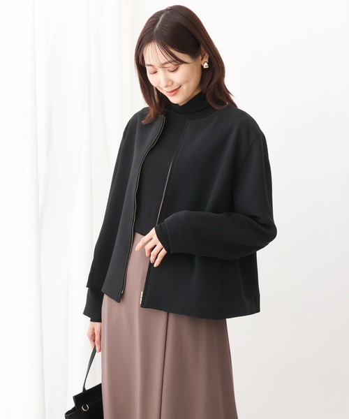 OFUON le MK（オフオンルエムケー）の「シアータートルネックカットソー/洗える（Tシャツ/カットソー・レディース・アイボリー/ブラック/ライトブルー・38）」の7枚目の写真