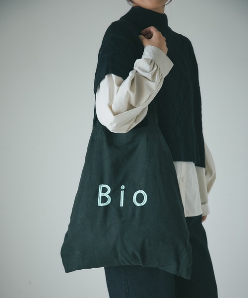 un dix cors（アンディコール）の「jou jou lier/起毛仕切りロゴトート（トートバッグ・レディース・アイボリー/ブラック/チャコールグレー・FREE）」の8枚目の写真