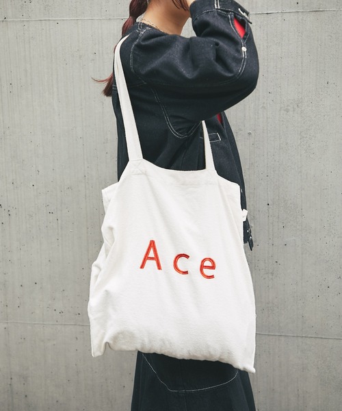 un dix cors（アンディコール）の「jou jou lier/起毛仕切りロゴトート（トートバッグ・レディース・アイボリー/ブラック/チャコールグレー・FREE）」の9枚目の写真