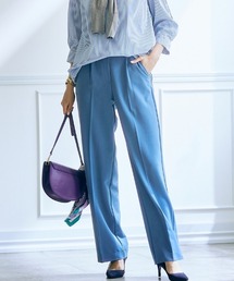 slattgir（スラットジール）の「【低身長/高身長サイズ有】ストレッチきれい見えワイドパンツ（Petitjo/slattgir.）（スラックス）」