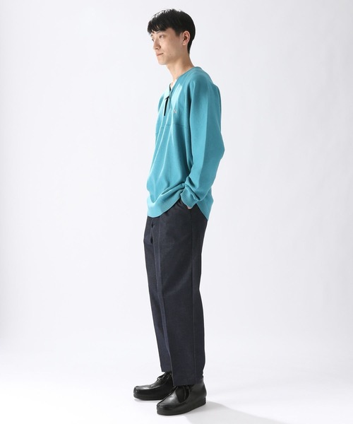 NUMERALS（ヌメラルズ）の「[NUMERALS]ZIPコンフォートニット（ニット/セーター・メンズ・ライトグリーン/ホワイト/ブラック・LARGE/MEDIUM）」の22枚目の写真