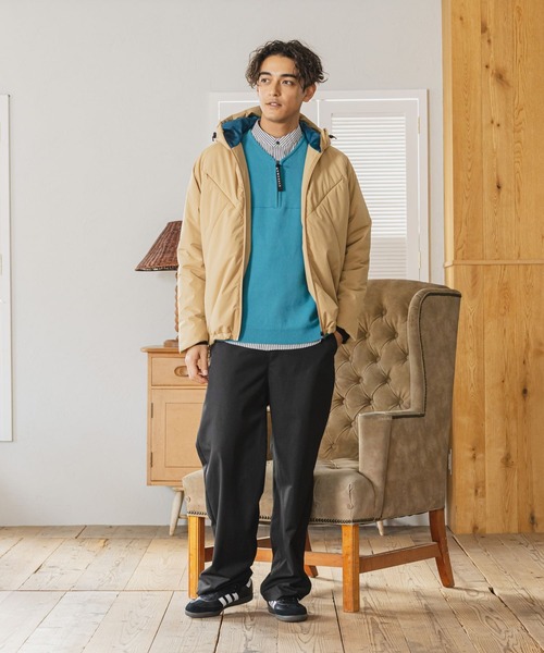 NUMERALS（ヌメラルズ）の「[NUMERALS]ZIPコンフォートニット（ニット/セーター・メンズ・ライトグリーン/ホワイト/ブラック・LARGE/MEDIUM）」の8枚目の写真