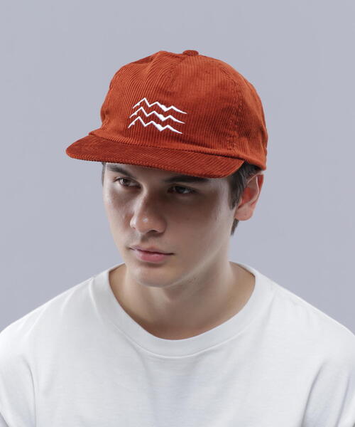MANASTASH（マナスタッシュ）の「MANASTASH/マナスタッシュ/THREE MOUMTAIN CAP（キャップ・メンズ・ブラック/オレンジ/モスグリーン・F）」の7枚目の写真