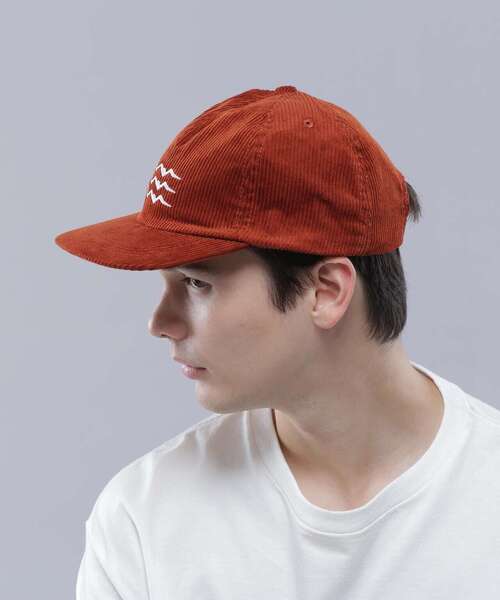 MANASTASH（マナスタッシュ）の「MANASTASH/マナスタッシュ/THREE MOUMTAIN CAP（キャップ・メンズ・ブラック/オレンジ/モスグリーン・F）」の6枚目の写真