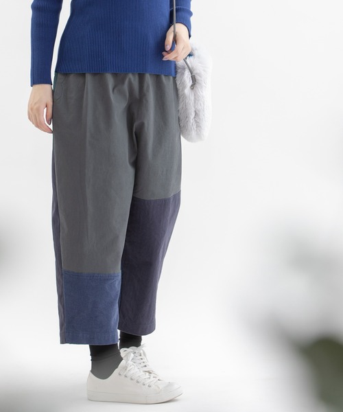 nop de nod（ノップドゥノッド）の「Pomme misc コットンツイル起毛パンツ（その他パンツ・レディース・カーキ/グレー/ネイビー・3）」の3枚目の写真