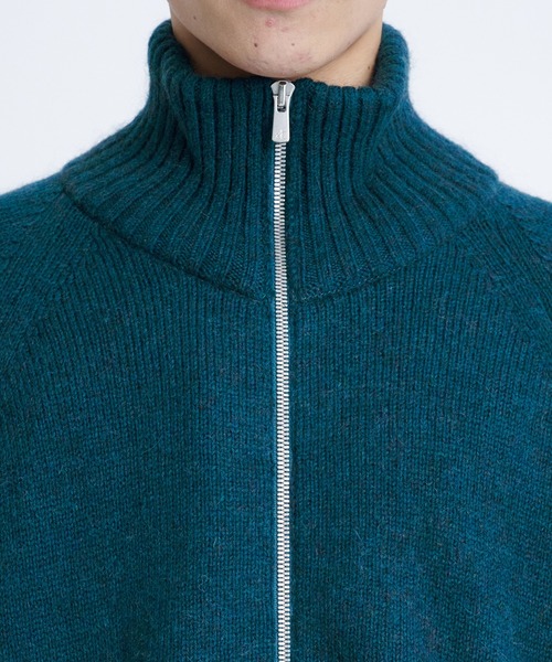 ATON（エイトン）の「【ATON/エイトン】WOOL MOHAIR ZIP UP