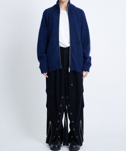 ATON（エイトン）の「【ATON/エイトン】WOOL MOHAIR ZIP UP