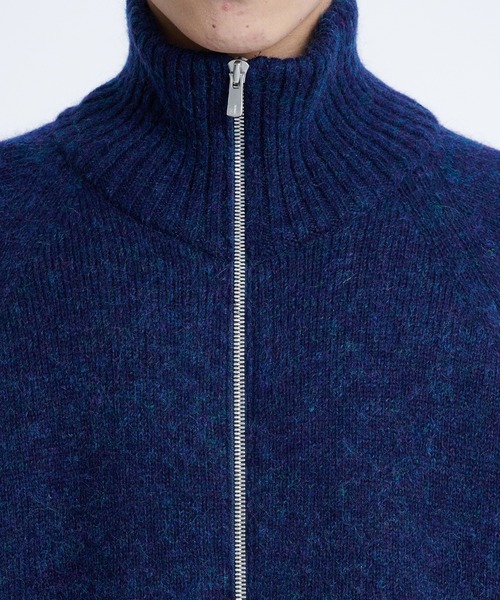 ATON（エイトン）の「【ATON/エイトン】WOOL MOHAIR ZIP UP