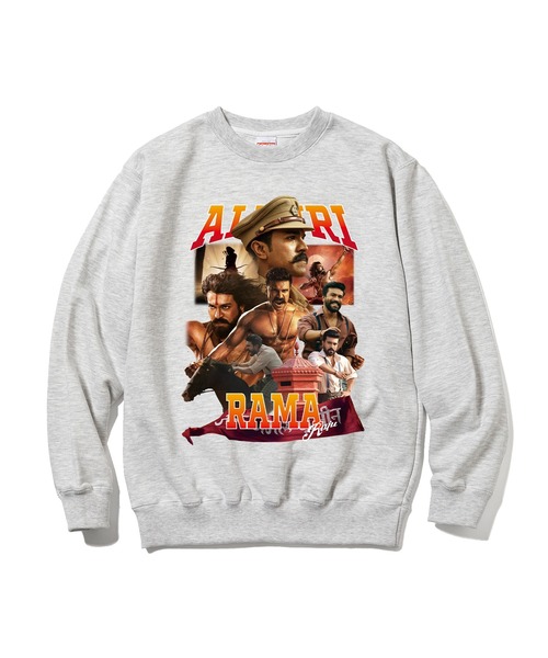 ZOZO(ゾゾ)の「【RRR × ZOZOTOWN】ALLURI RAMA RAJU Sweat(スウェット・メンズ・グレー・SMALL/MEDIUM/LARGE/X-LARGE)」の1枚目の写真