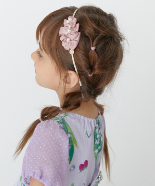 HAKKA KIDS（ハッカキッズ）の「リボンモチーフカチューシャ（カチューシャ・キッズ・ピンク/キナリ・FREE）」の5枚目の写真