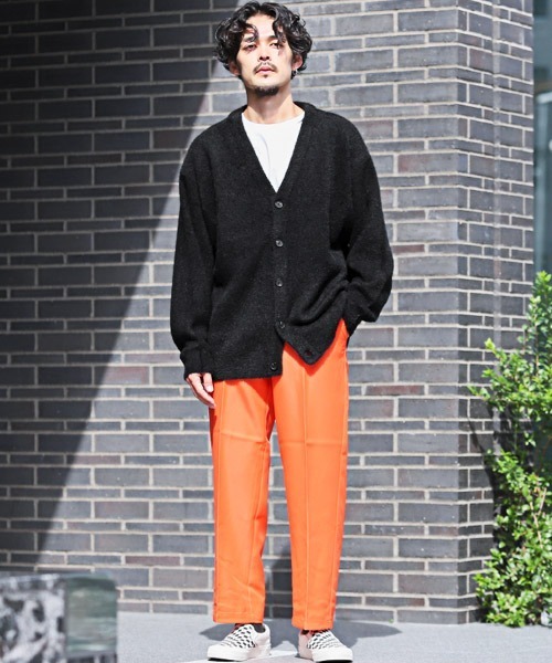 LUXSTYLE(ラグスタイル)の「フェザーヤーンカーディガン(カーディガン/ボレロ・メンズ・チャコール/ブラック/グレー・L/M)」の12枚目の写真