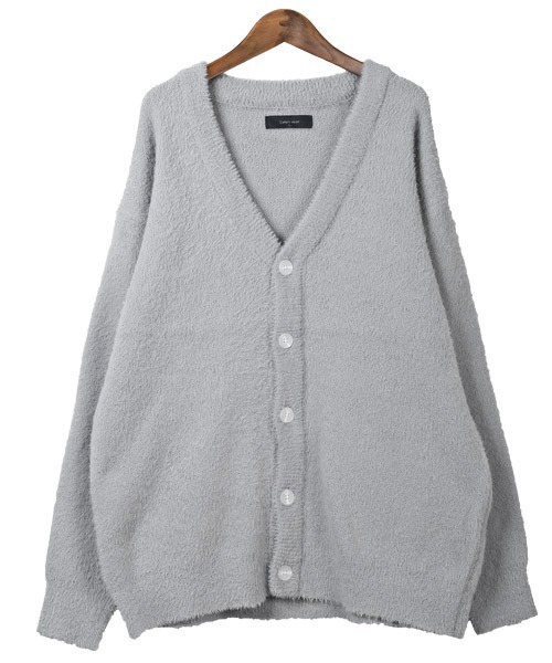 LUXSTYLE(ラグスタイル)の「フェザーヤーンカーディガン(カーディガン/ボレロ・メンズ・チャコール/ブラック/グレー・L/M)」の16枚目の写真