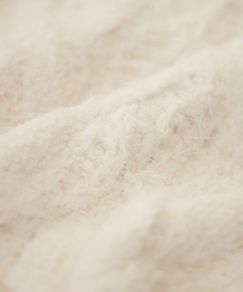 VIS（ビス）の「モールファーケーブルニット（ニット/セーター・レディース・ピンク系その他2/ブルー系その他4/キナリ・FREE）」の20枚目の写真