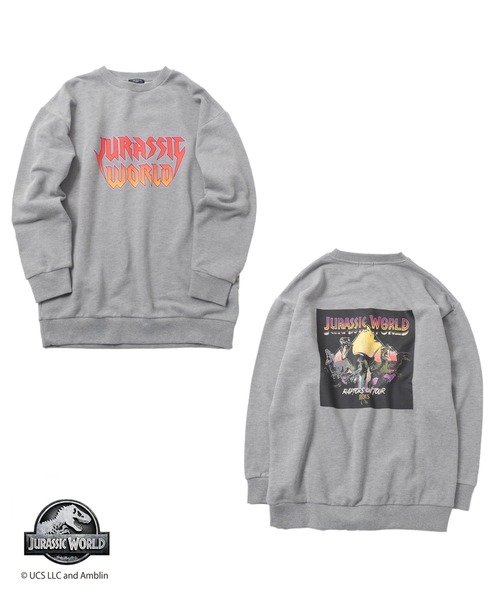 GLAZOS(グラソス)の「【大人向けサイズあり】【ジュラシック・ワールド】ヴィンテージ加工アソート裏毛クルーネックトレーナー(スウェット・キッズ・チャコールグレー/グレー・140cm/150cm/160cm/170cm)」の14枚目の写真