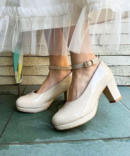 MAJESTIC LEGON（マジェスティックレゴン）の「ふかふかレインパンプス（パンプス・レディース・ベージュ/ブラック・SMALL/X-LARGE/MEDIUM/LARGE）」の4枚目の写真