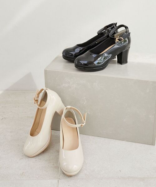 MAJESTIC LEGON（マジェスティックレゴン）の「ふかふかレインパンプス（パンプス・レディース・ベージュ/ブラック・SMALL/X-LARGE/MEDIUM/LARGE）」の7枚目の写真