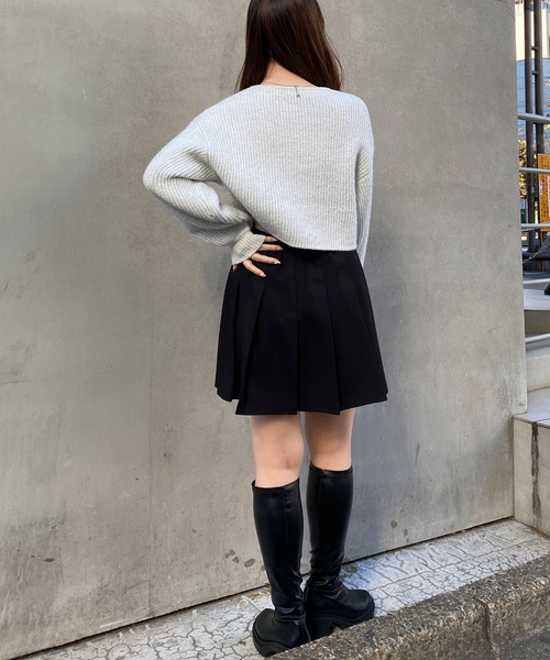 INGNI(イング)の「ラメスパンコールフロントジップニットカーディガン(カーディガン/ボレロ・レディース・ピンク/アイボリー/グレー・M)」の9枚目の写真