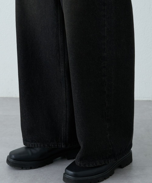 COLONY 2139（コロニートゥーワンスリーナイン）の「ワイドストレートデニム（デニムパンツ・メンズ・ブラック/サックスブルー/ブラック系その他/ブルー/インディゴブルー・MEDIUM/LARGE/SMALL）」の10枚目の写真