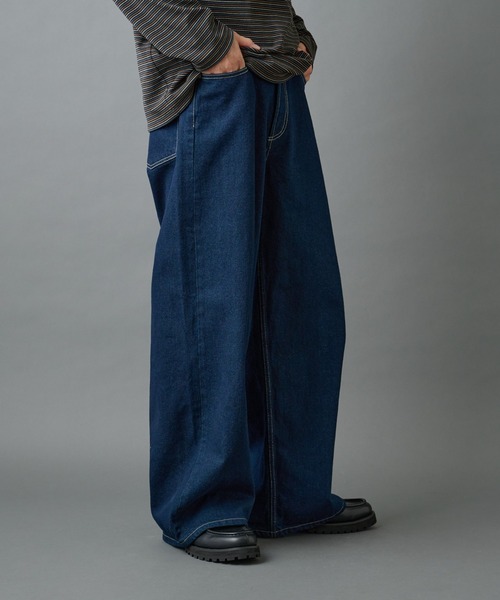 セール】ワイドストレートデニム（デニムパンツ）｜COLONY 2139