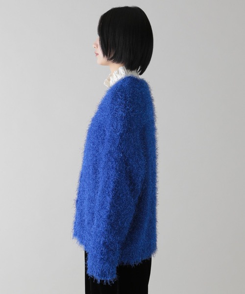 studio CLIP（スタディオクリップ）の「《natural by clip》3ゲージ フェザーヤーンVネックカーディガン（カーディガン/ボレロ・レディース・グレー/チャコール・FREE）」の19枚目の写真